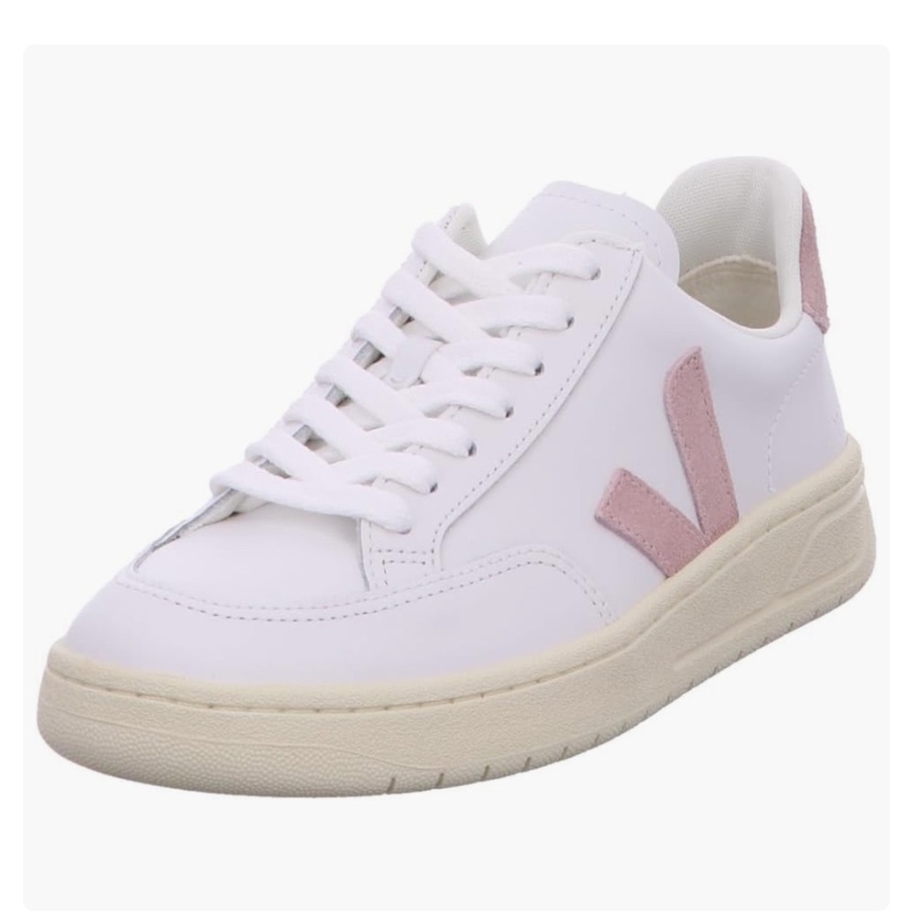 Veja Women's  Cream, White and Pink Casual Sneakers